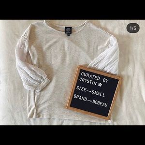 Bobeau balloon sleeve top